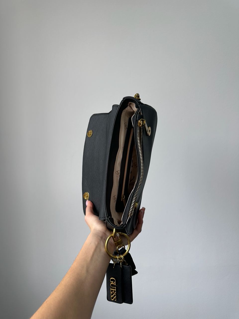 Guess Cordelia Shoulder Bag Black - 7