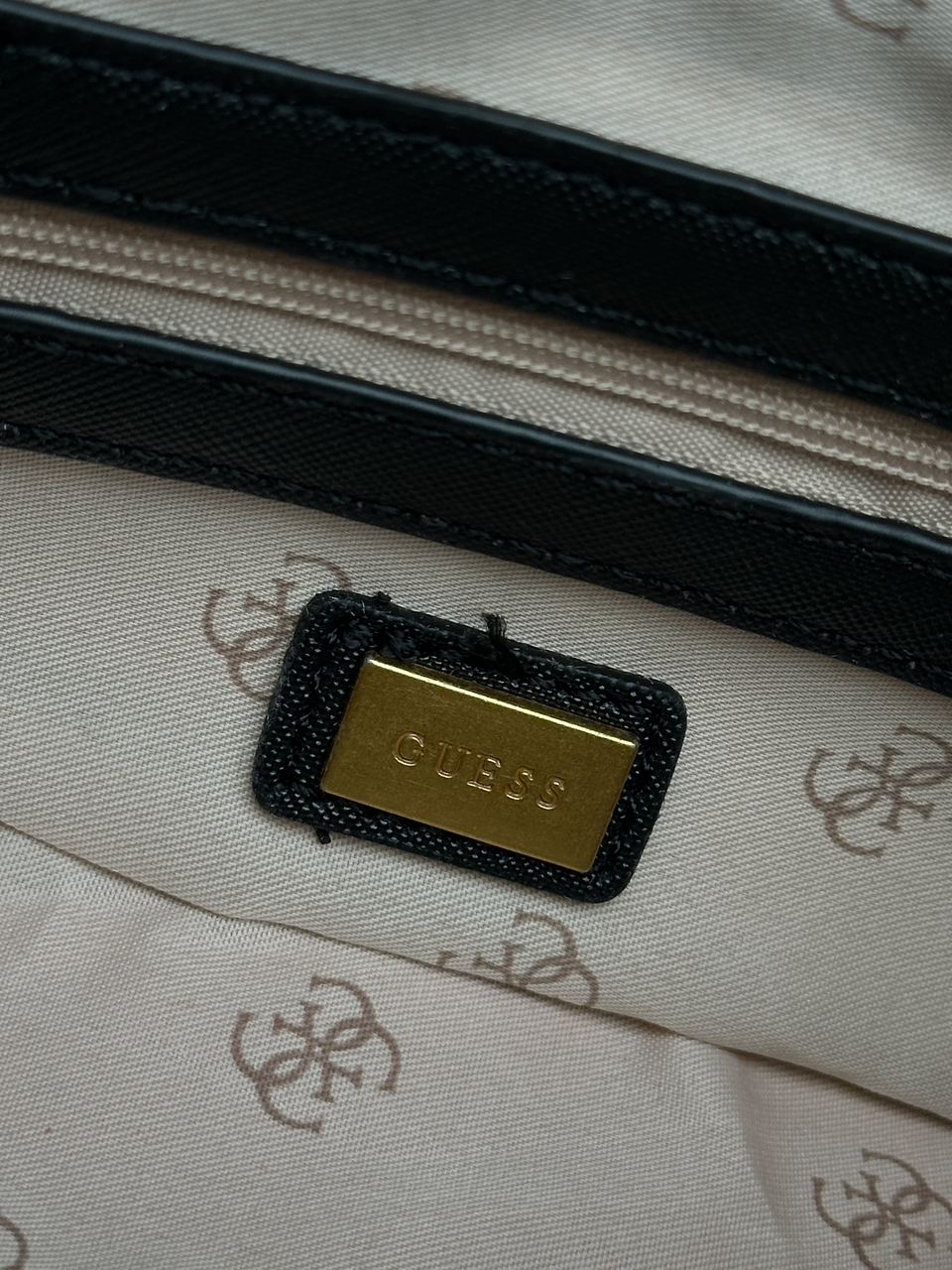 Guess Cordelia Shoulder Bag Blue Canvas - 9