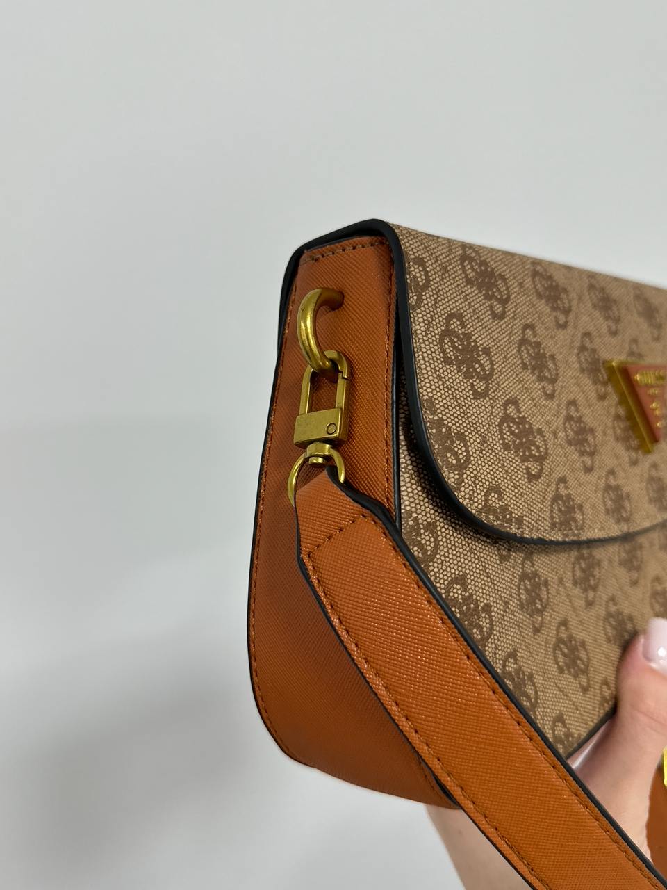 Guess Cordelia Shoulder Bag Gold Canvas Gold - 8