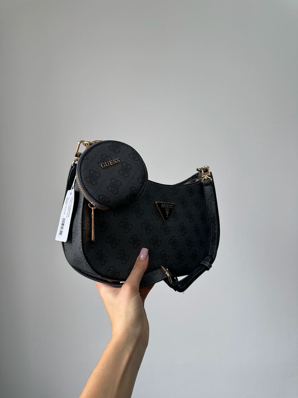 Guess Noelle Quattro G Shoulder Bag Blue - 3