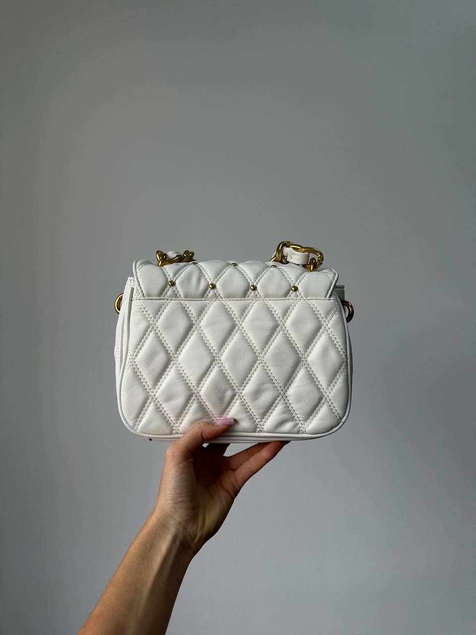 Guess Triana Flap Shoulder Bag White - 5