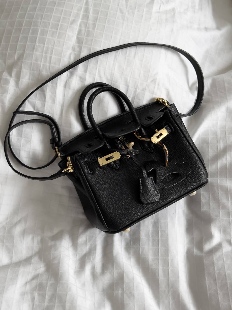 Hermès Birkin 20 Bag in Black Leather - 8