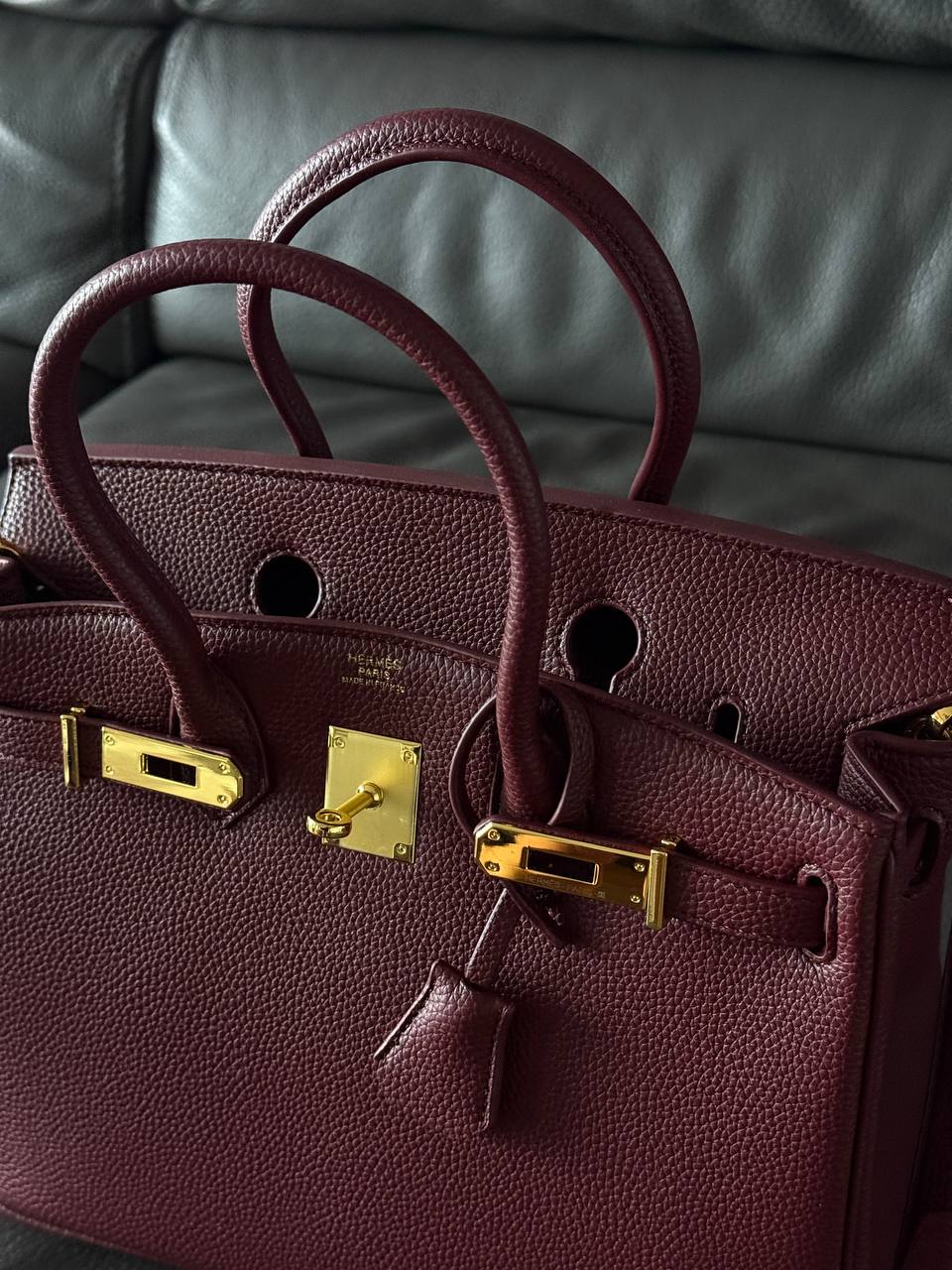 Hermès Birkin 30 Burgundy - 12