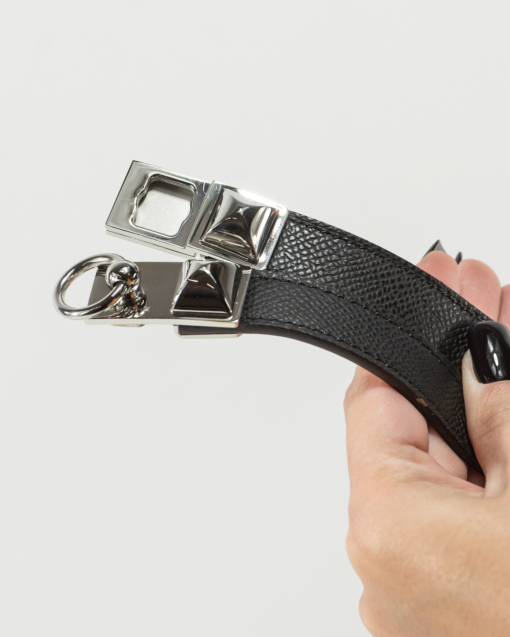 Hermès Collier de Chien Bracelet Black/Silver - 5