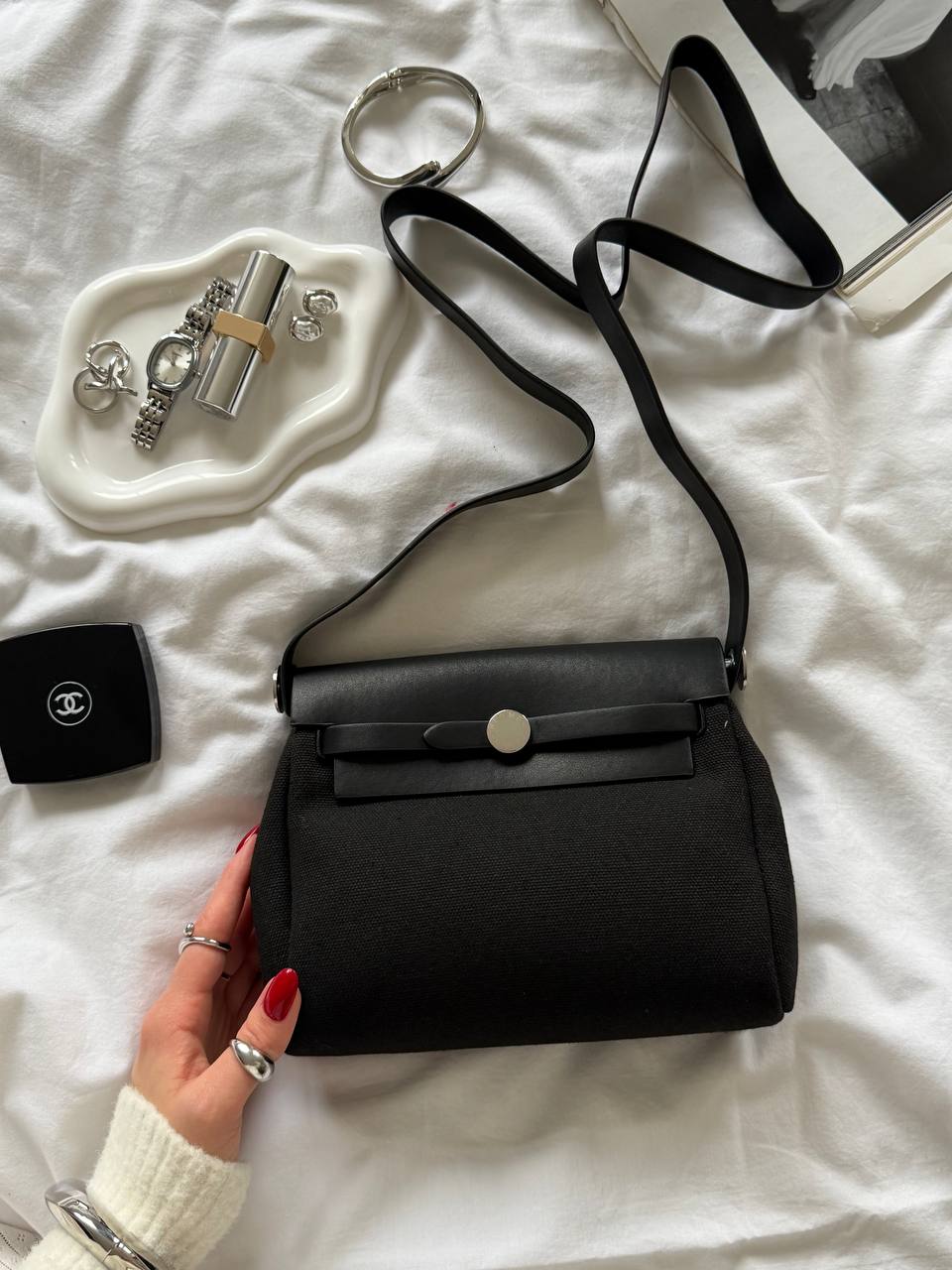 Hermès Herbag Zip 20 Bag Black - 7