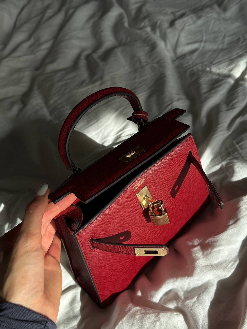 Hermès Kelly 20 Mini Bag in Rouge H Epsom Leather - 14