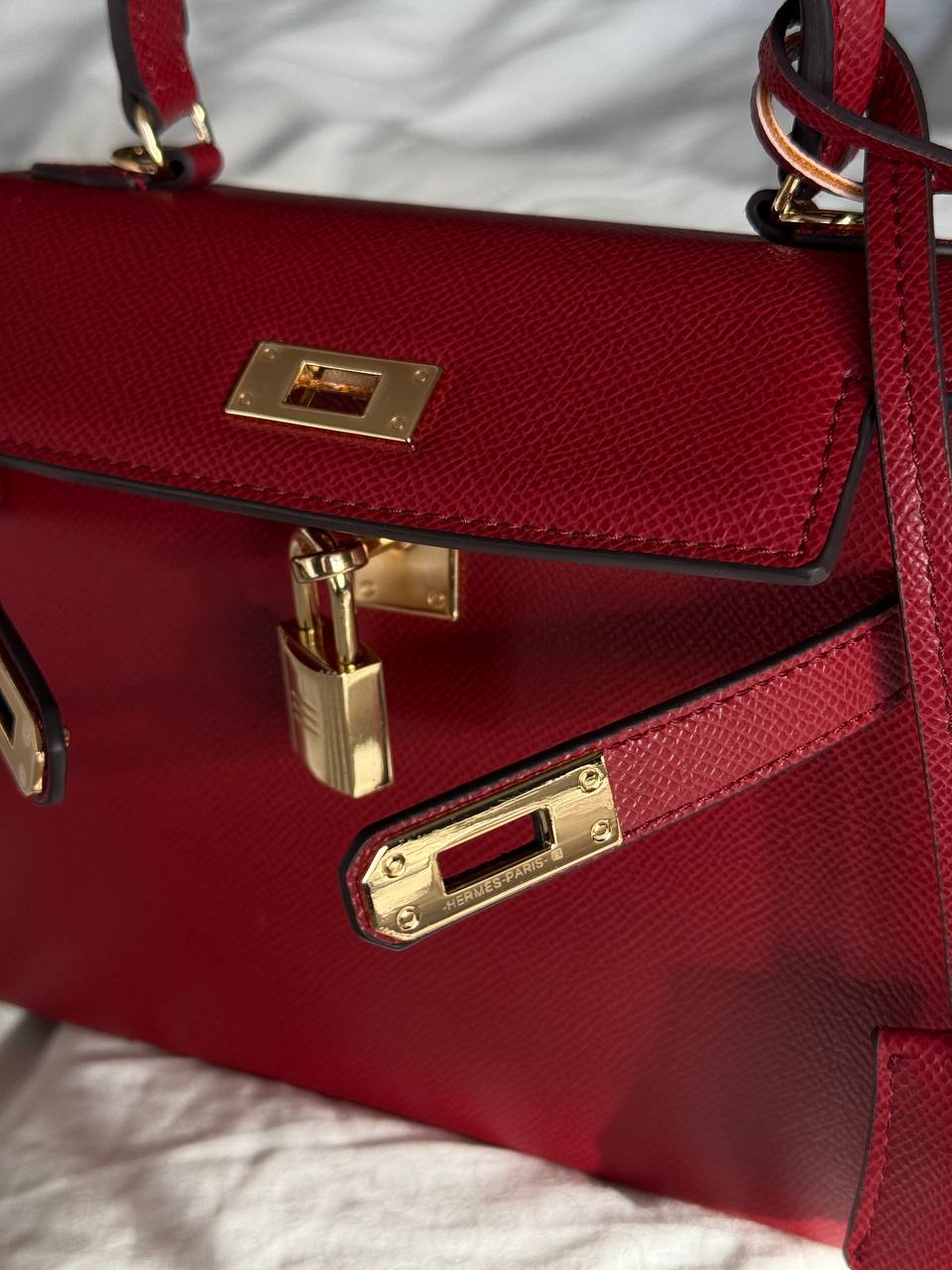 Hermès Kelly 20 Mini Bag in Rouge H Epsom Leather - 18
