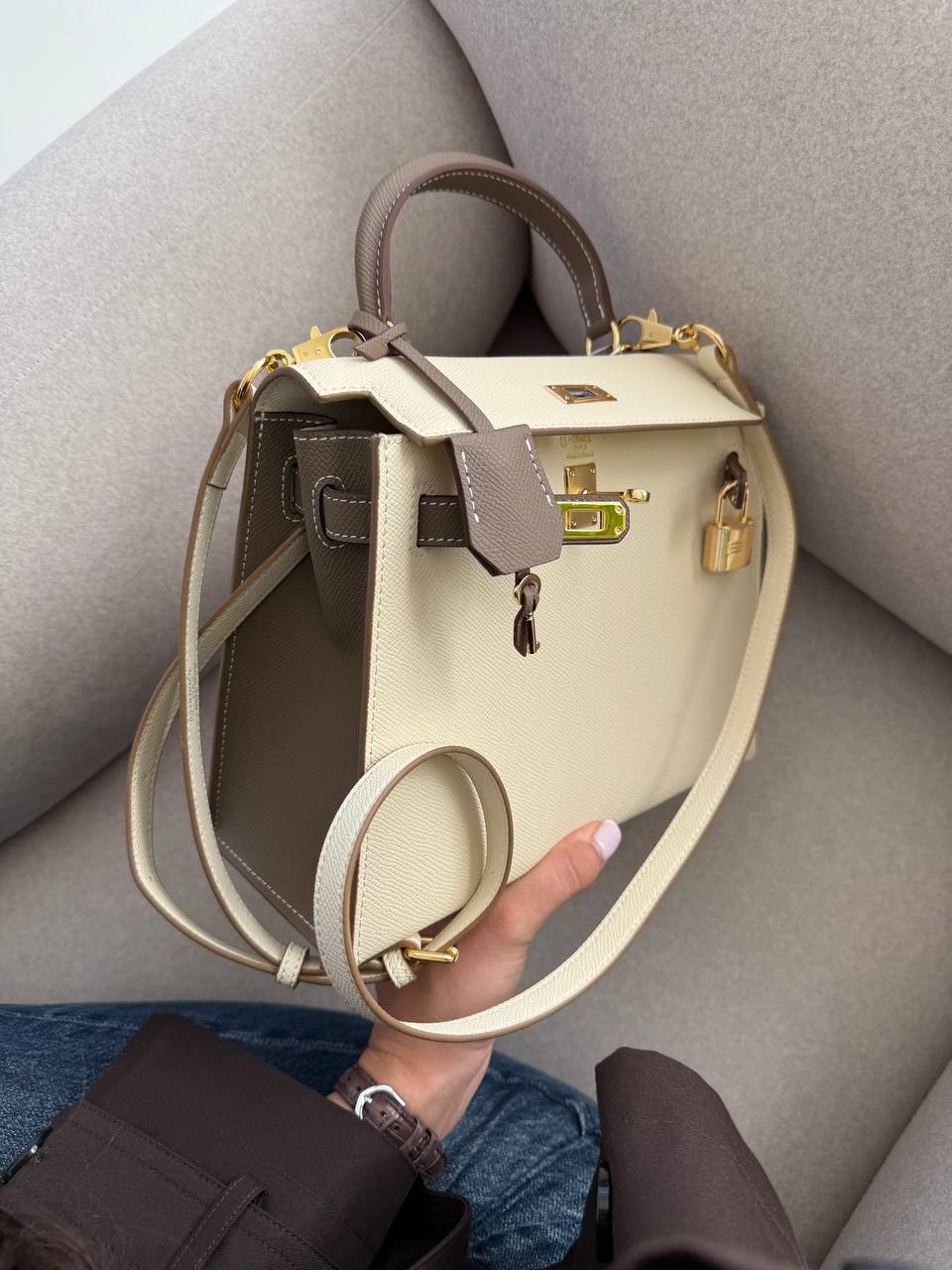Hermès Kelly Milk/Brown - 11