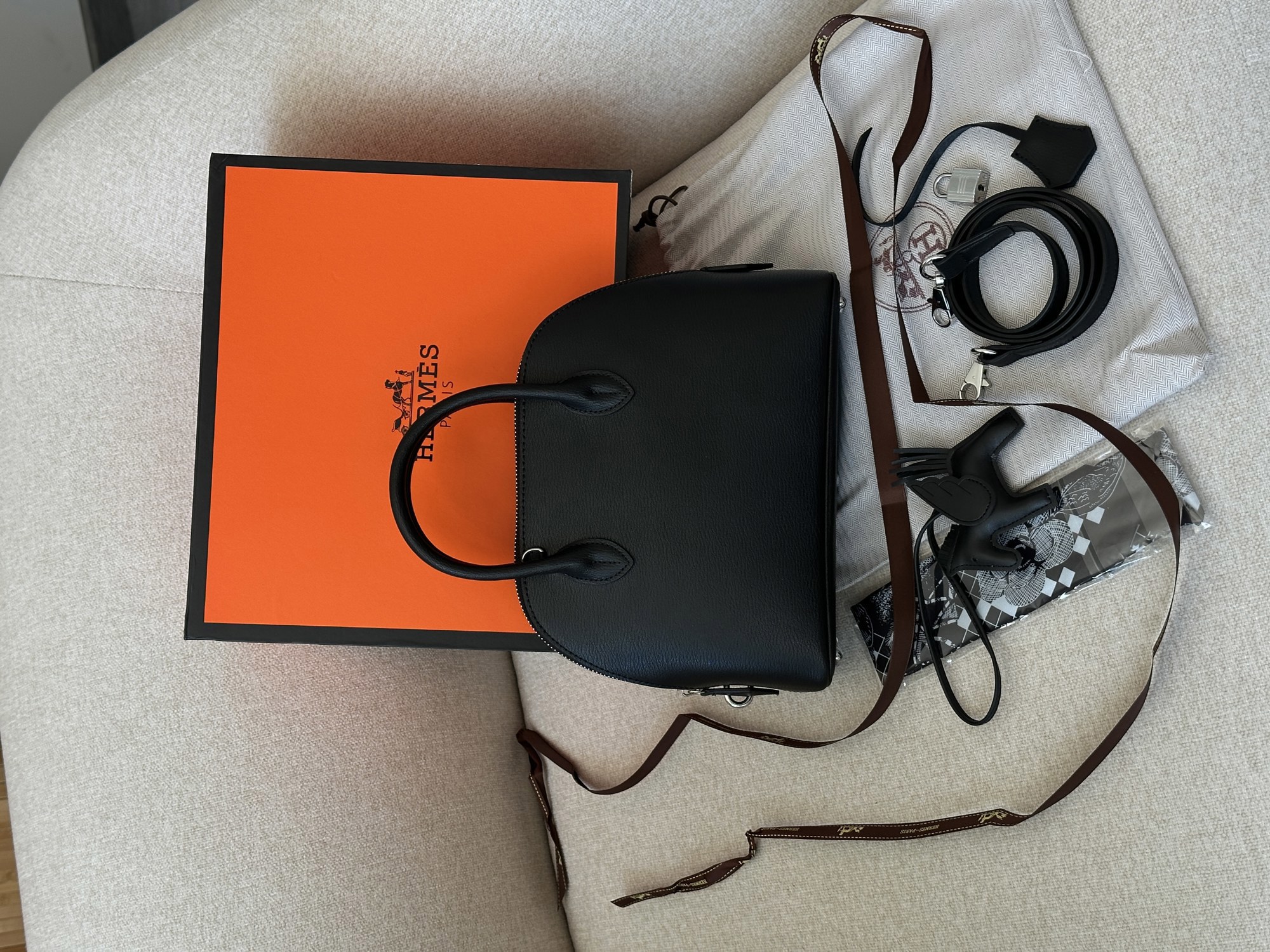 Hermes 1923 Bolide 25 Black/Silver - 12