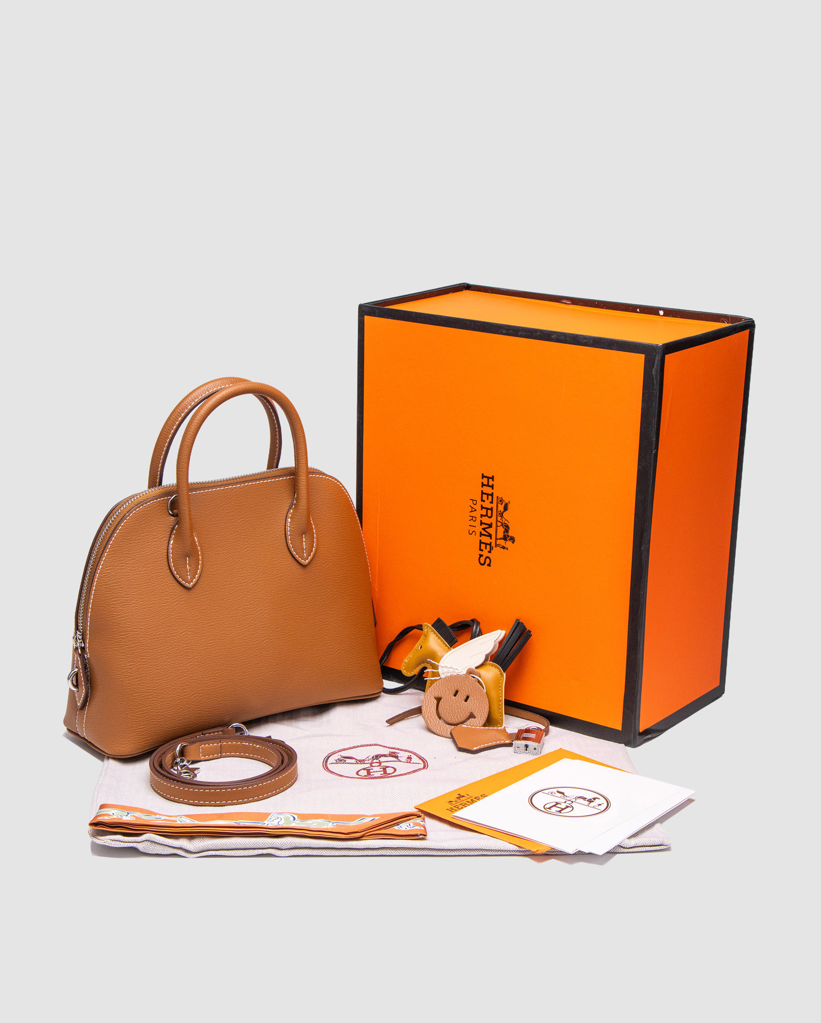 Hermes 1923 Bolide 25 Brown/Silver - 6