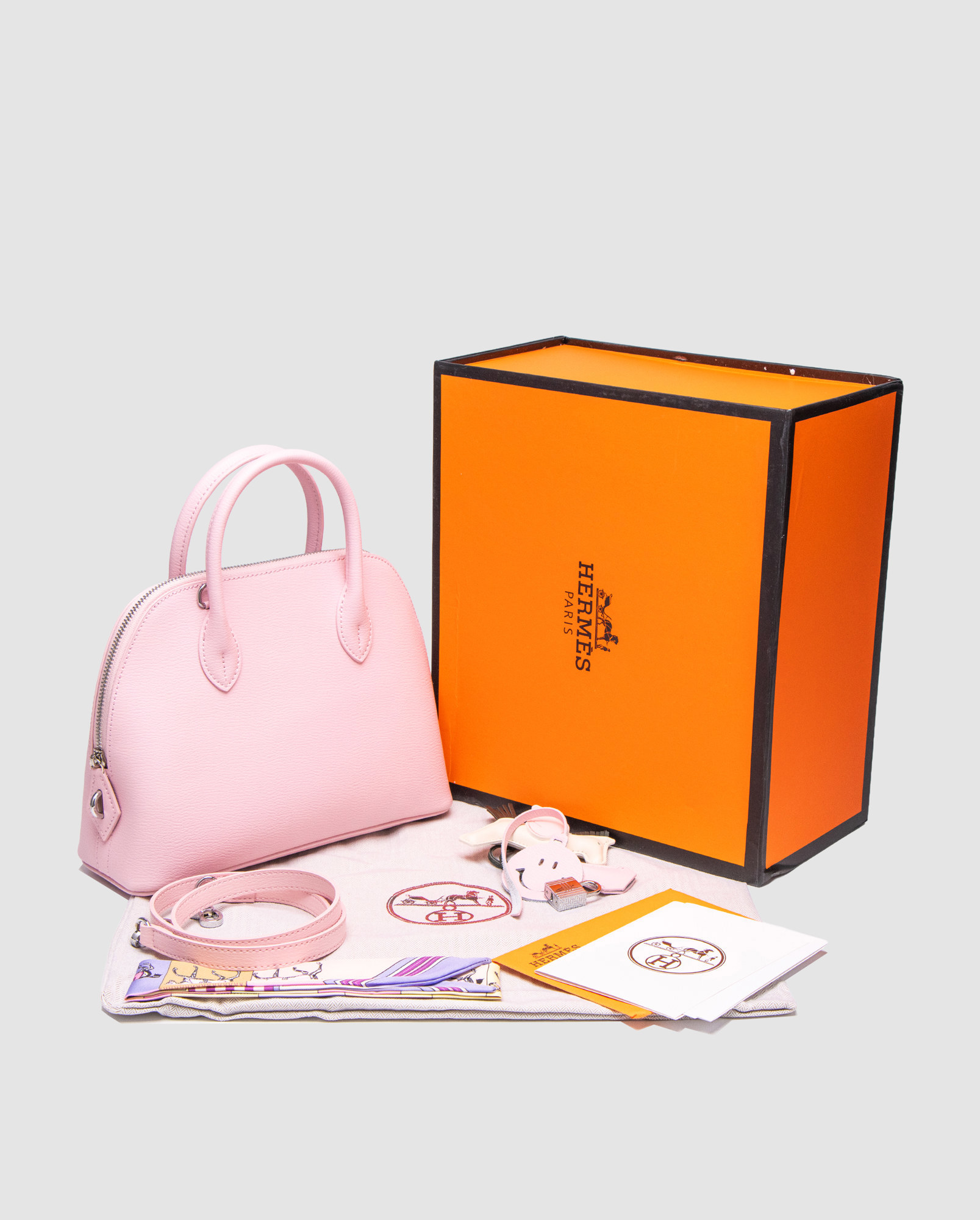 Hermes 1923 Bolide 25 Light Pink/Silver - 6