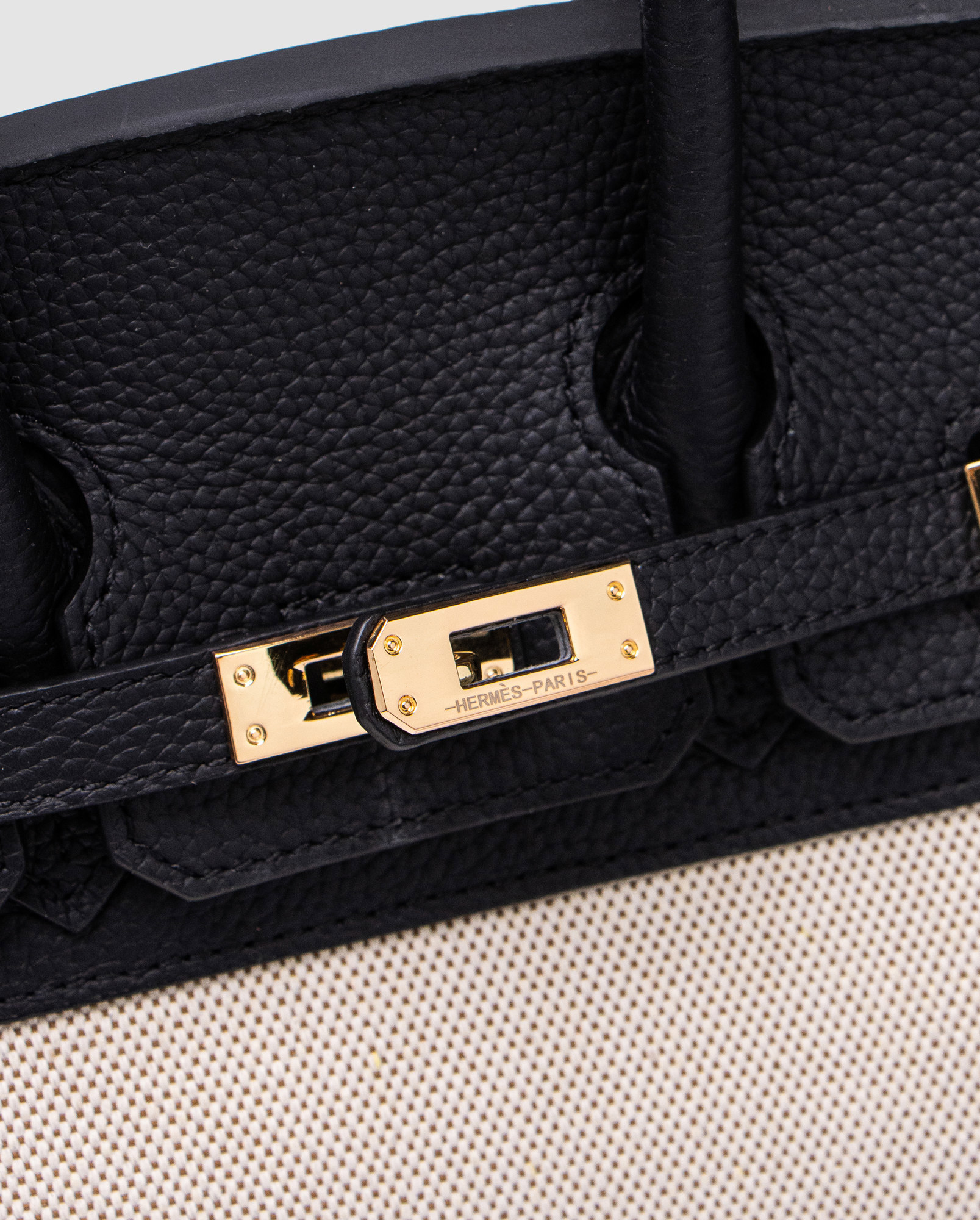 Hermes Birkin 25 Black/Canvas - 4