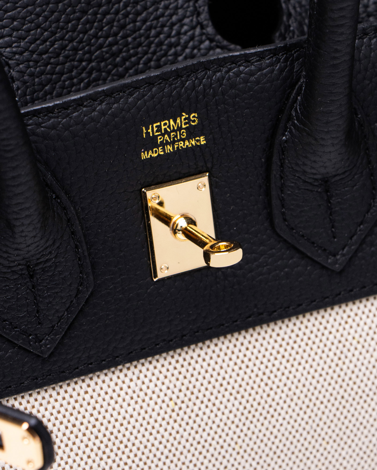 Hermes Birkin 25 Black/Canvas - 5