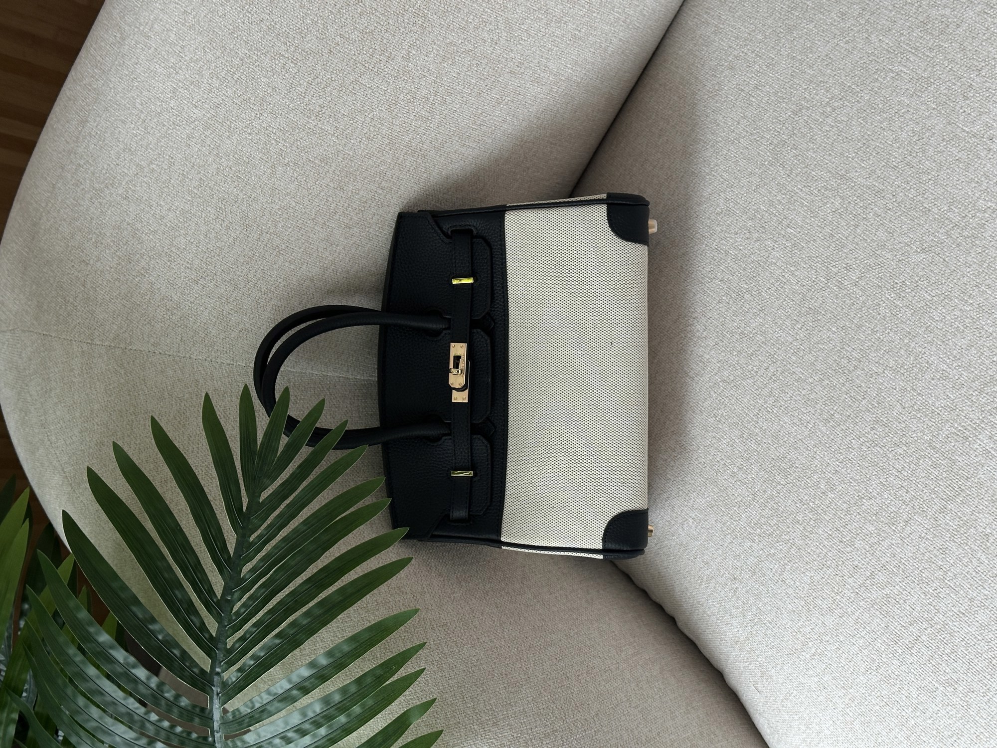Hermes Birkin 25 Black/Canvas - 10