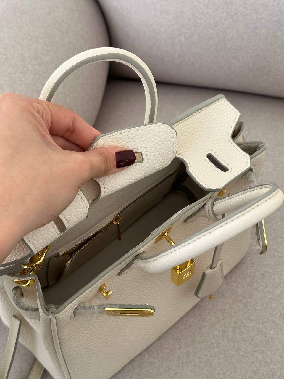 Hermes Birkin 25 Cream - 5