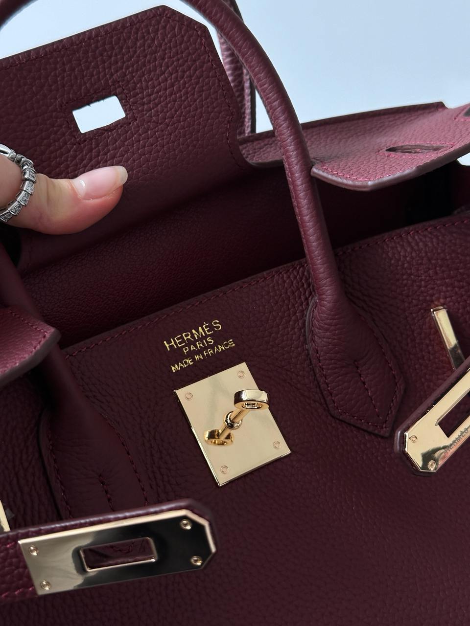 Hermes Birkin 30 Burgundy - 8