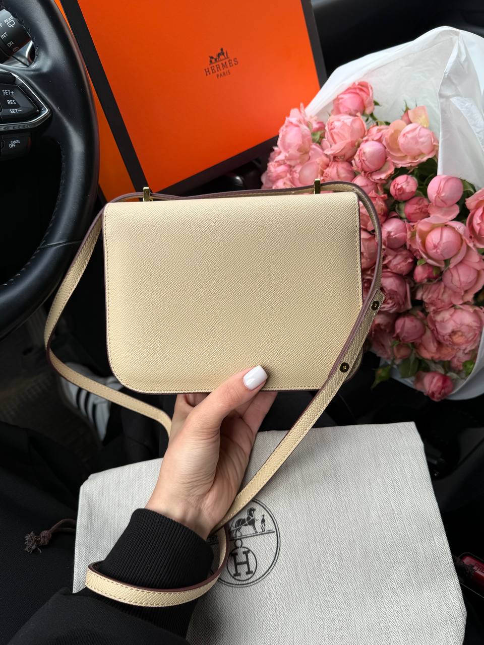 Hermes Constance 18 Epsom Calf Cream - 12