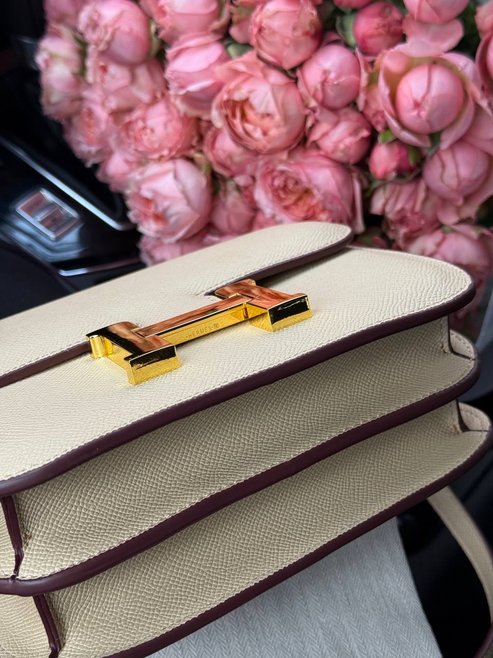 Hermes Constance 18 Epsom Calf Cream - 14