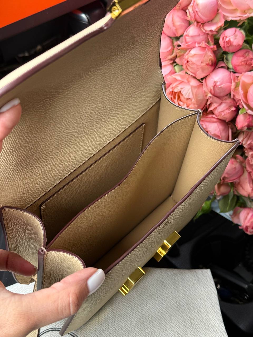 Hermes Constance 18 Epsom Calf Cream - 17