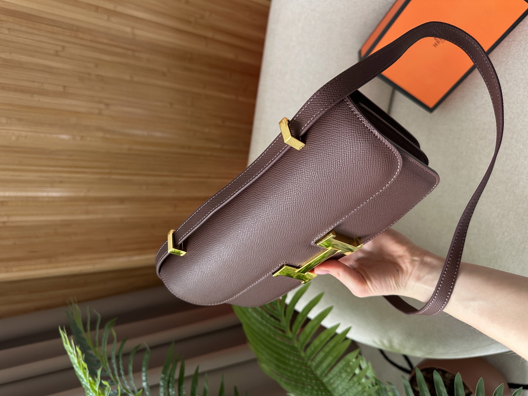 Hermes Constance 26 Elan Brown - 13