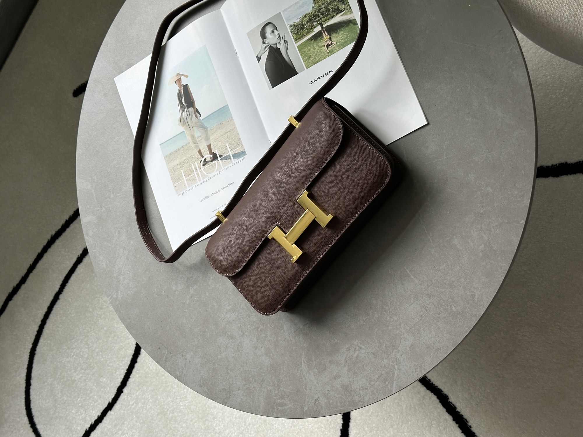 Hermes Constance 26 Elan Brown - 10