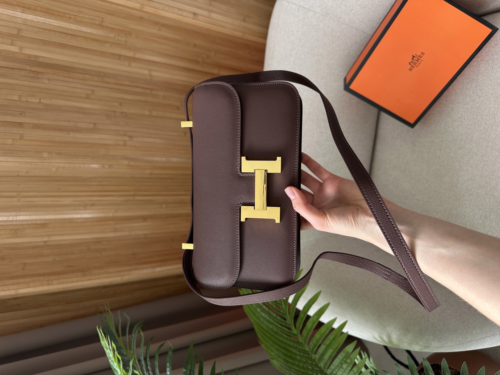 Hermes Constance 26 Elan Brown - 8