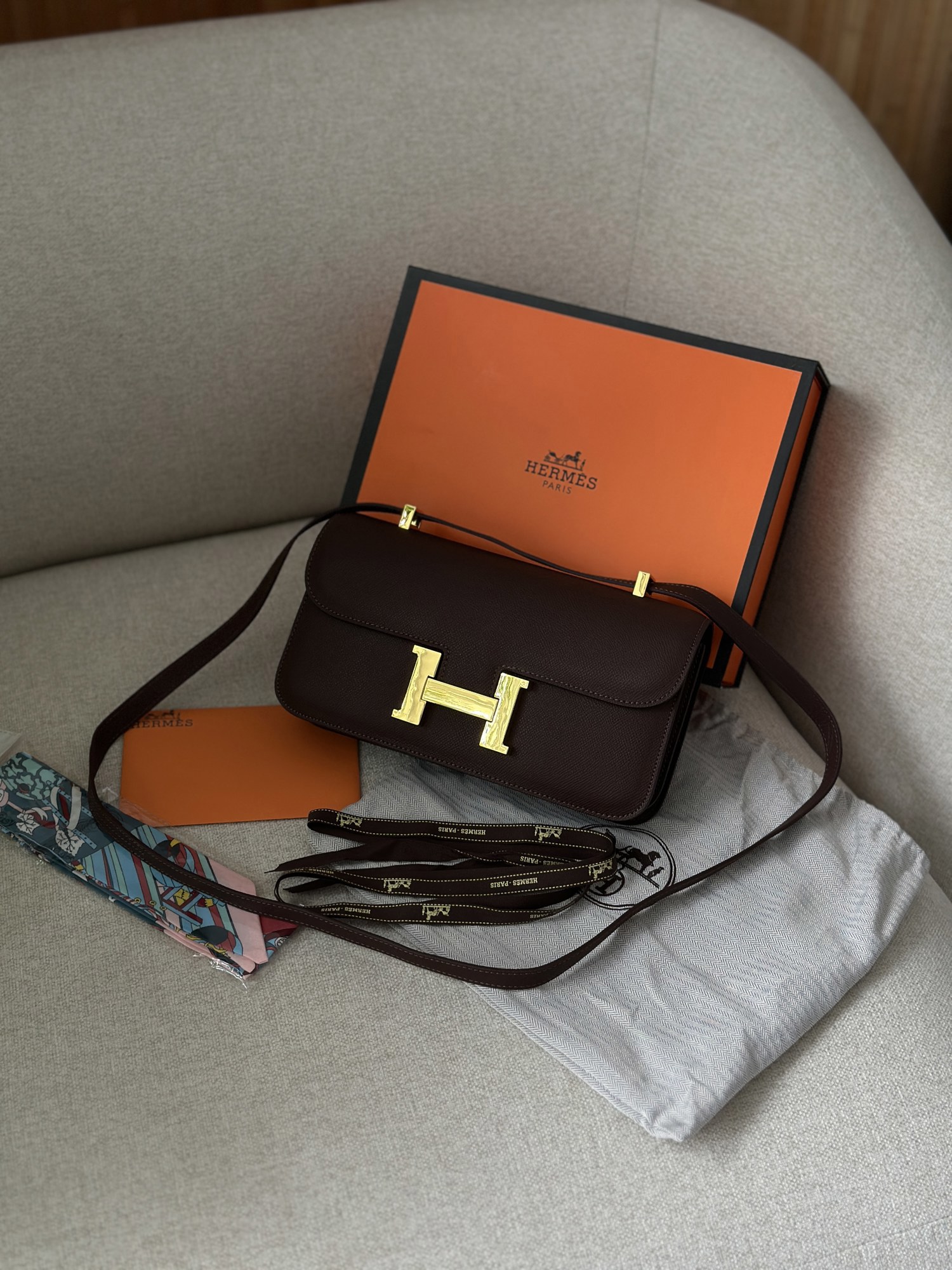 Hermes Constance 26 Elan Brown - 7