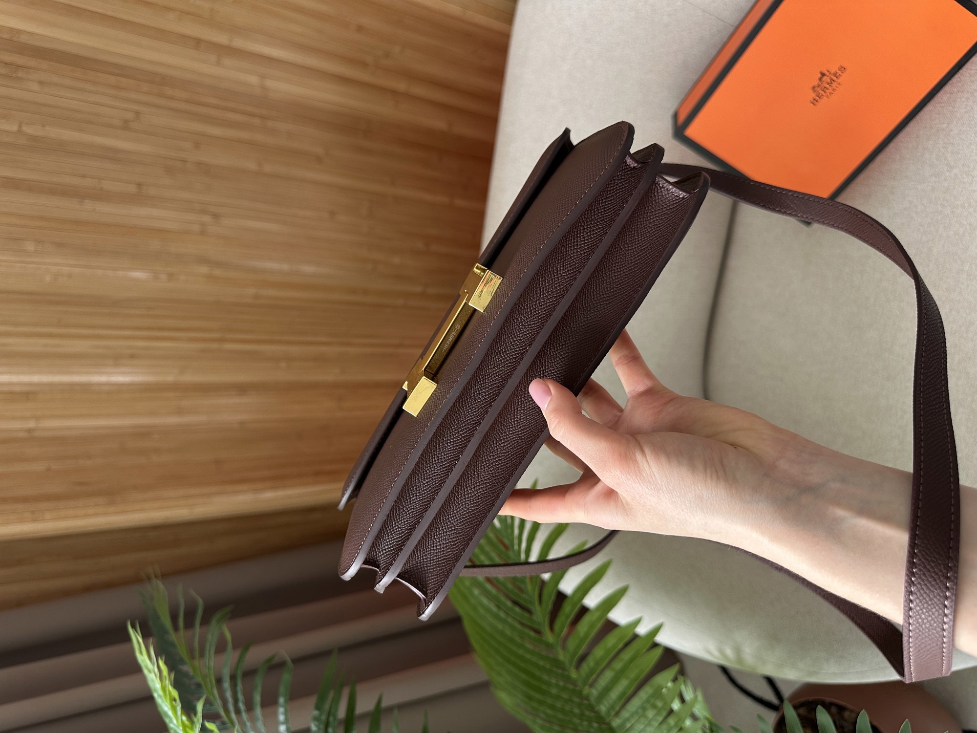 Hermes Constance 26 Elan Brown - 15