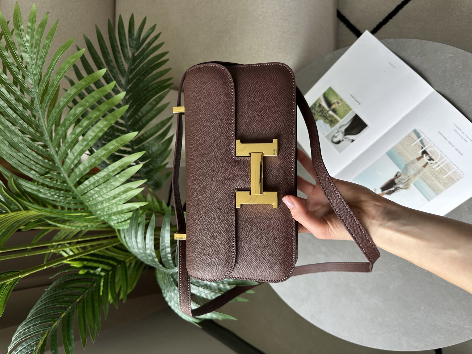 Hermes Constance 26 Elan Brown - 11