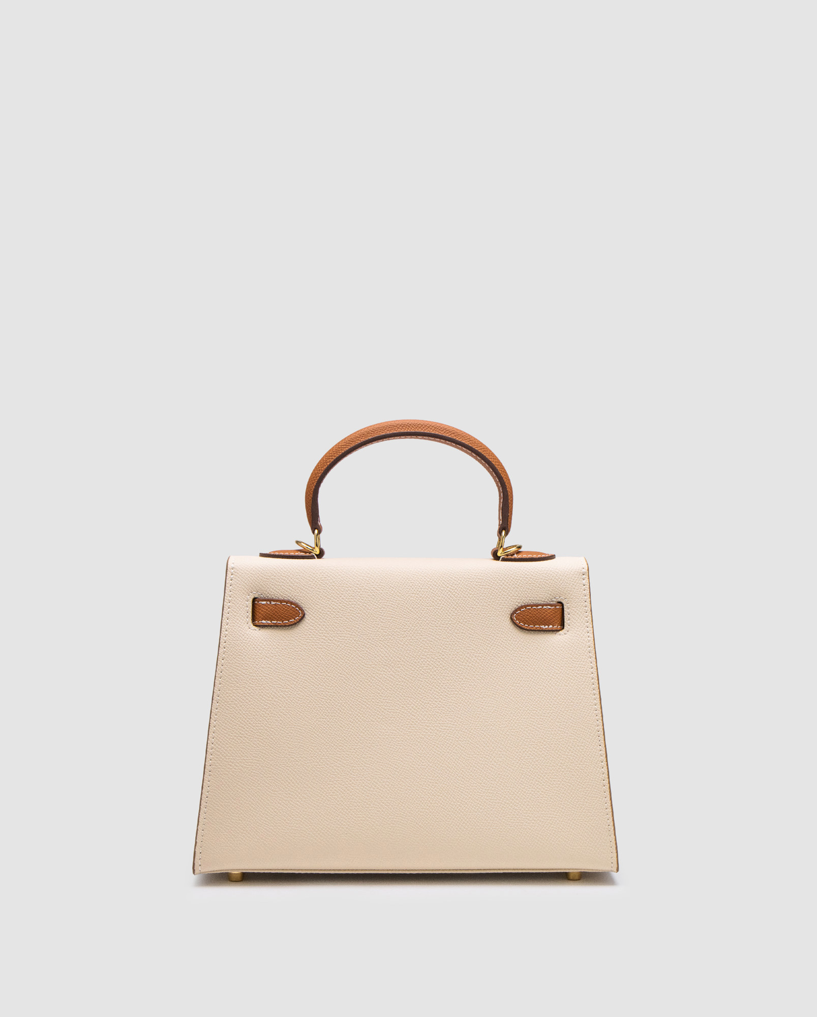 Hermes Epsom Kelly II Sellier 25 Bicolor Beige\Ginger - 2