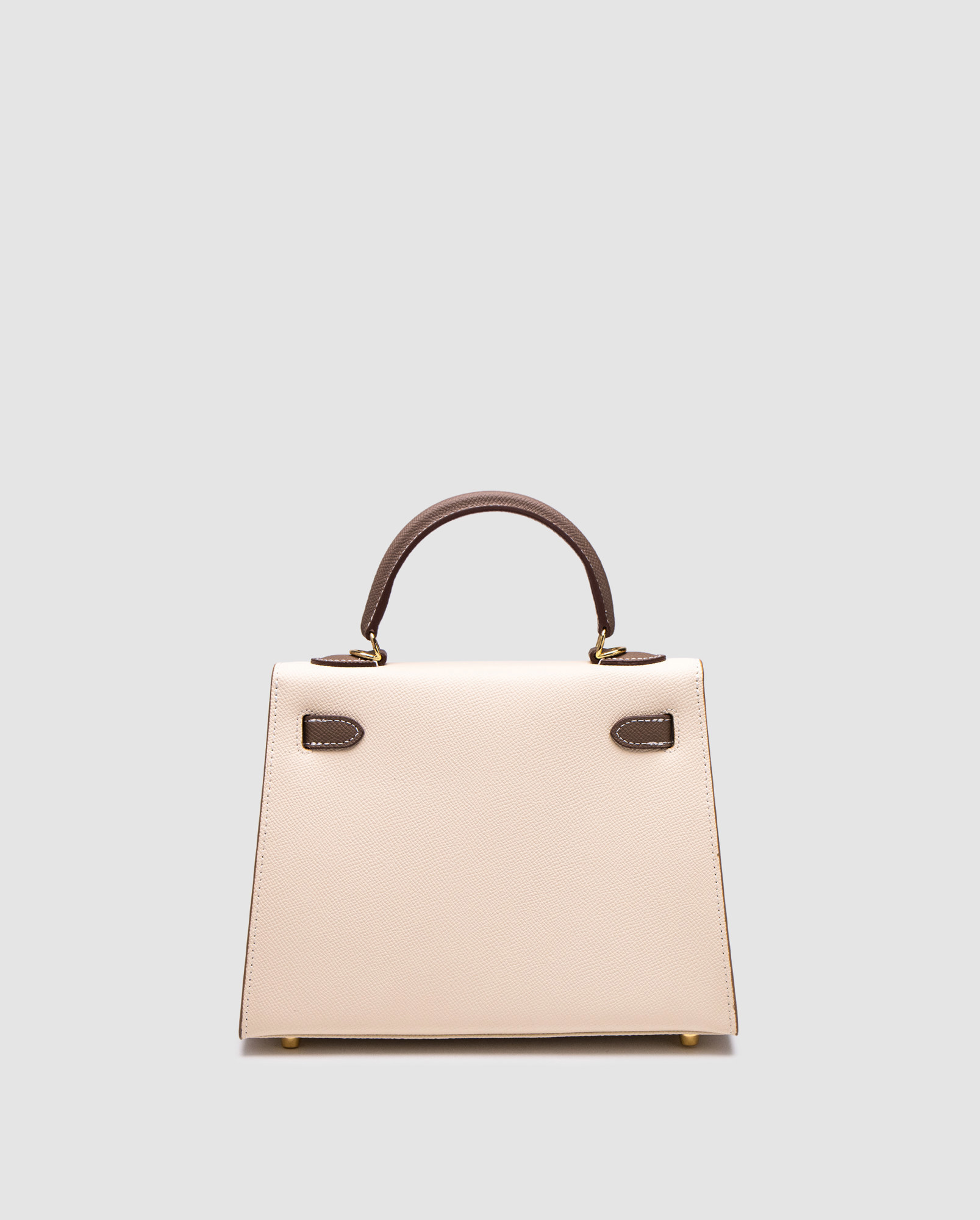 Hermes Epsom Kelly II Sellier 25 Bicolor Beige\Grey - 2