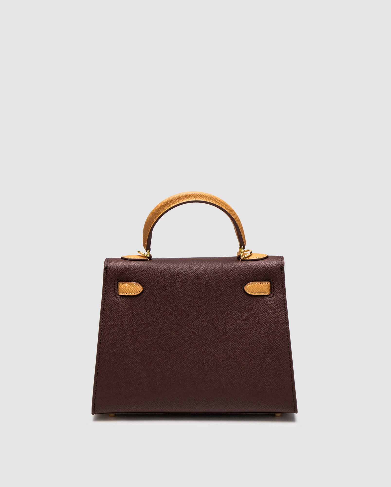 Hermes Epsom Kelly II Sellier 25 Bicolor Ginger\Chocolate - 2
