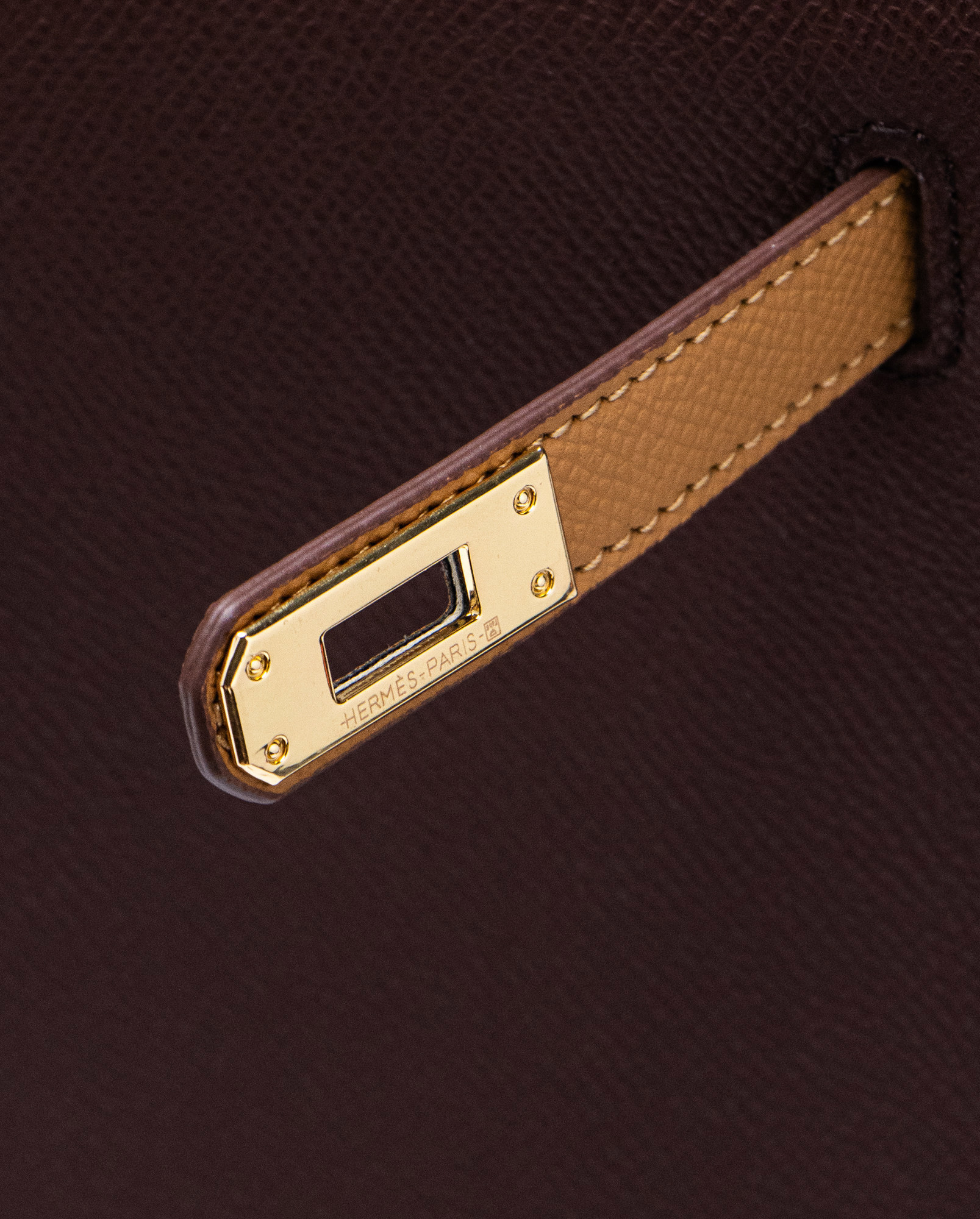 Hermes Epsom Kelly II Sellier 25 Bicolor Ginger\Chocolate - 4