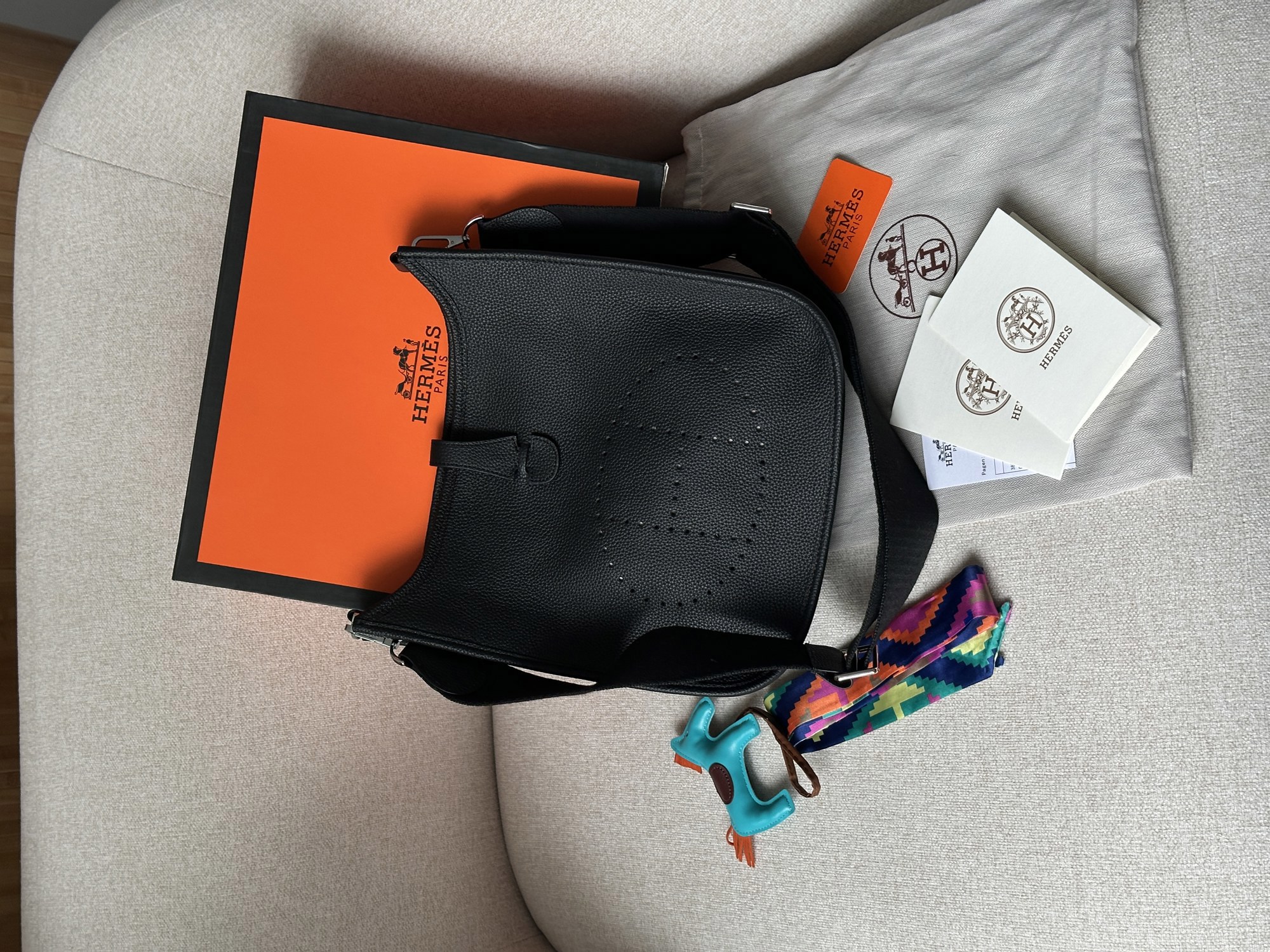 Hermes Evelyne 28 Black - 8