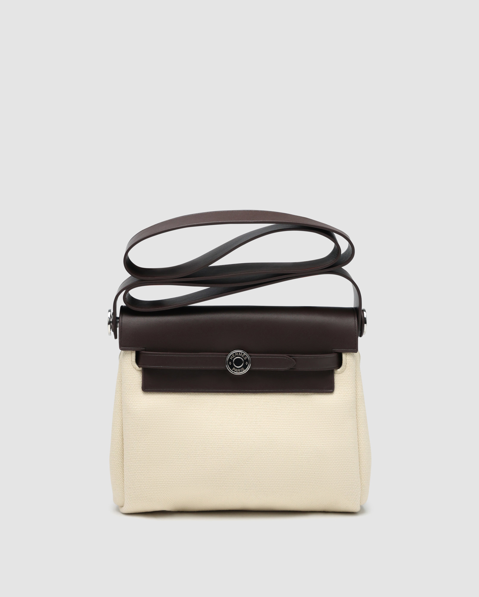 Hermes Herbag Zip 20 Bag Black/Beige - 7