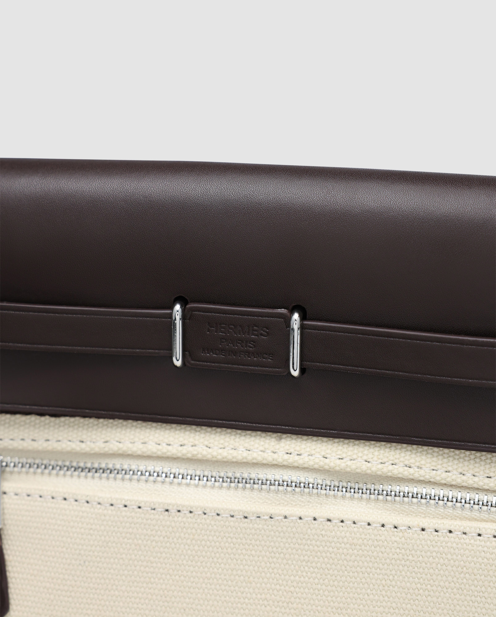 Hermes Herbag Zip 20 Bag Black/Beige - 3