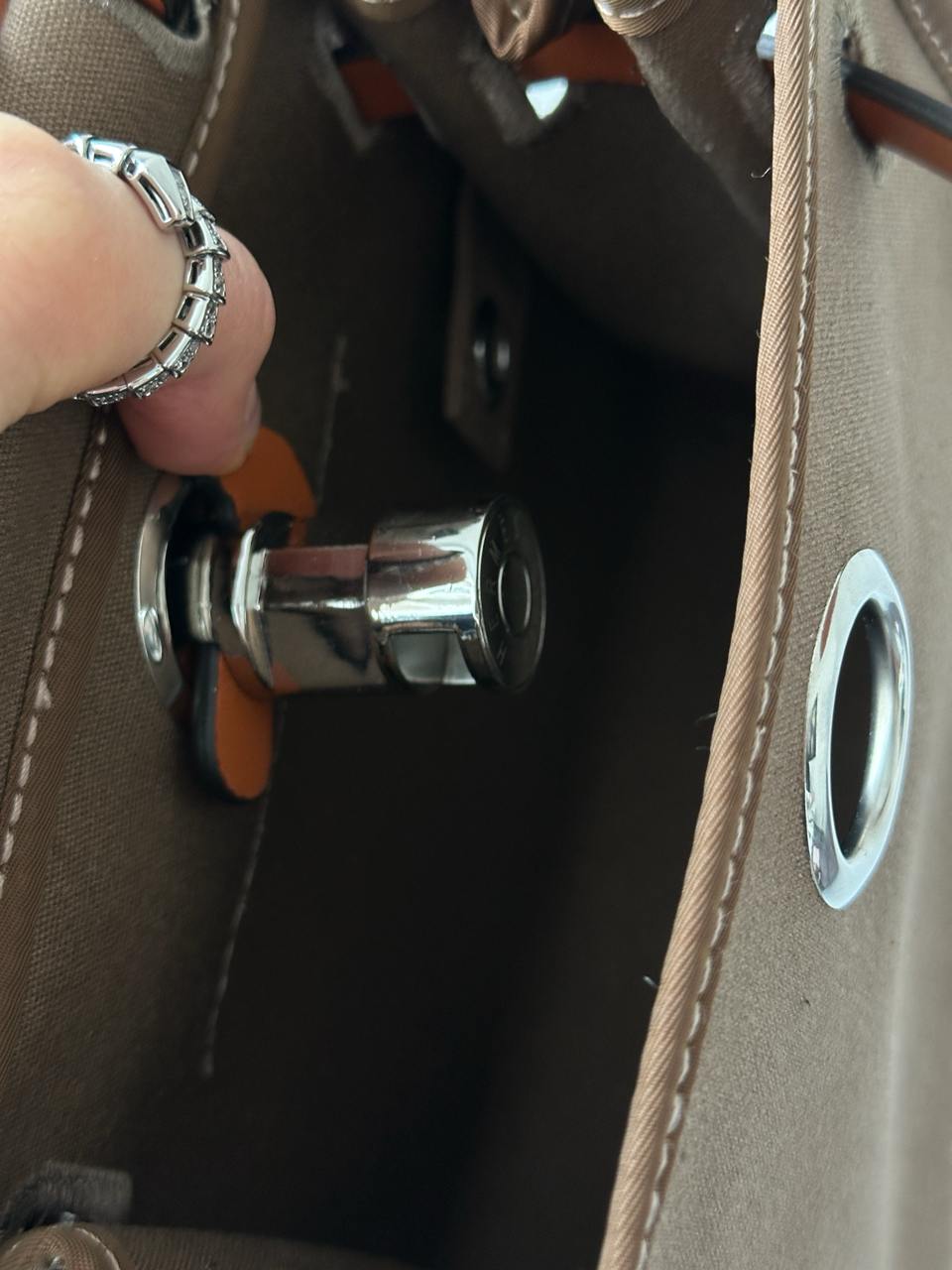 Hermes Herbag Zip 20 Bag Brown/Ginger - 12