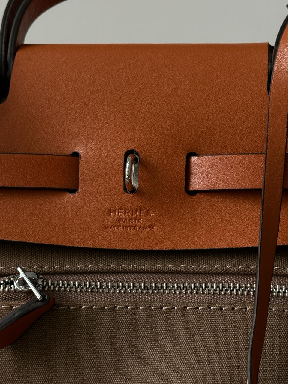 Hermes Herbag Zip 20 Bag Brown/Ginger - 13