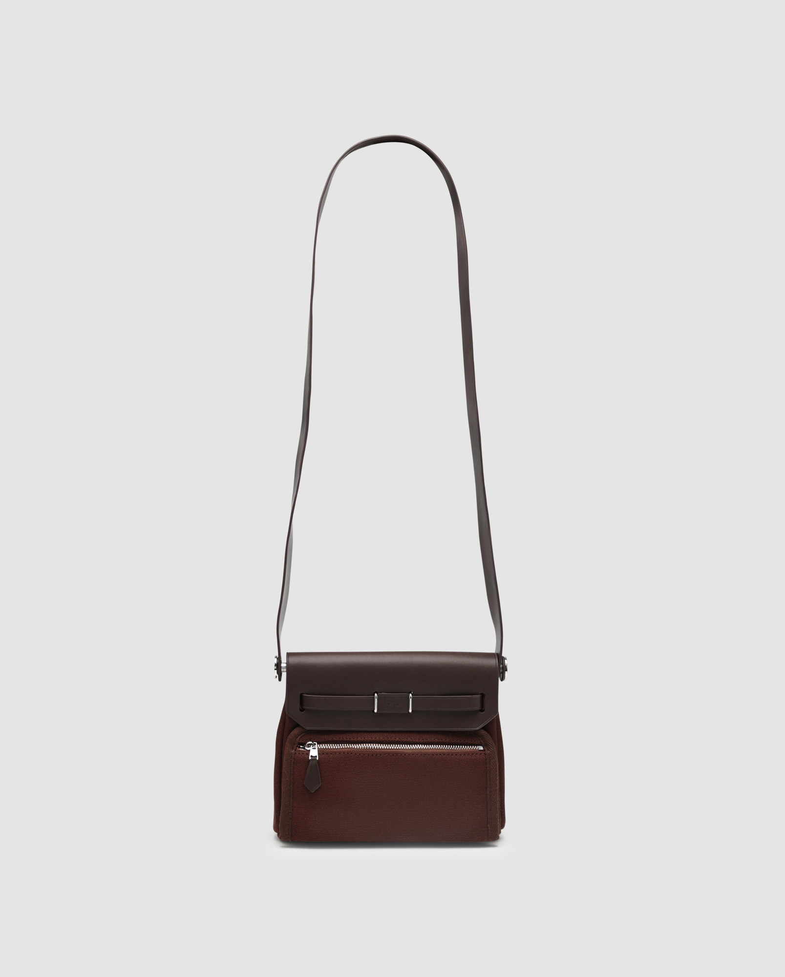 Hermes Herbag Zip 20 Bag Dark Brown - 7