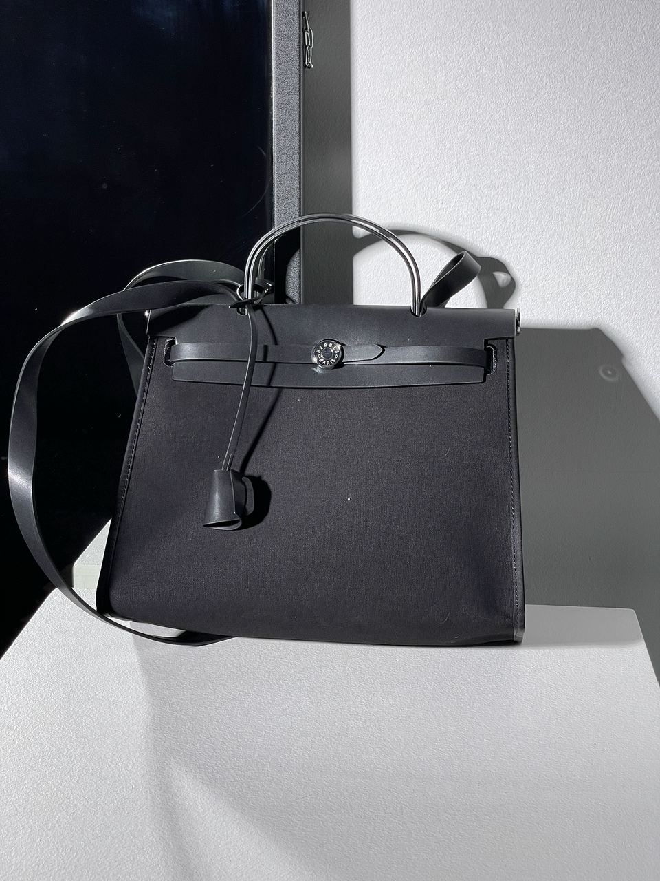 Hermes Herbag Zip 31 Bag Black/Silver - 3