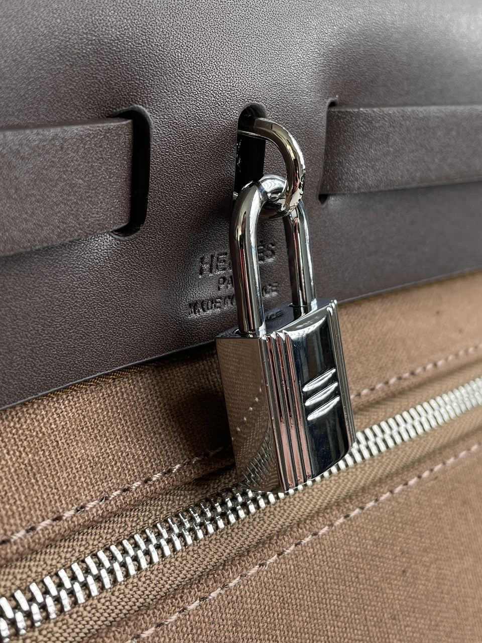 Hermes Herbag Zip 31 Bag Chocolate - 14