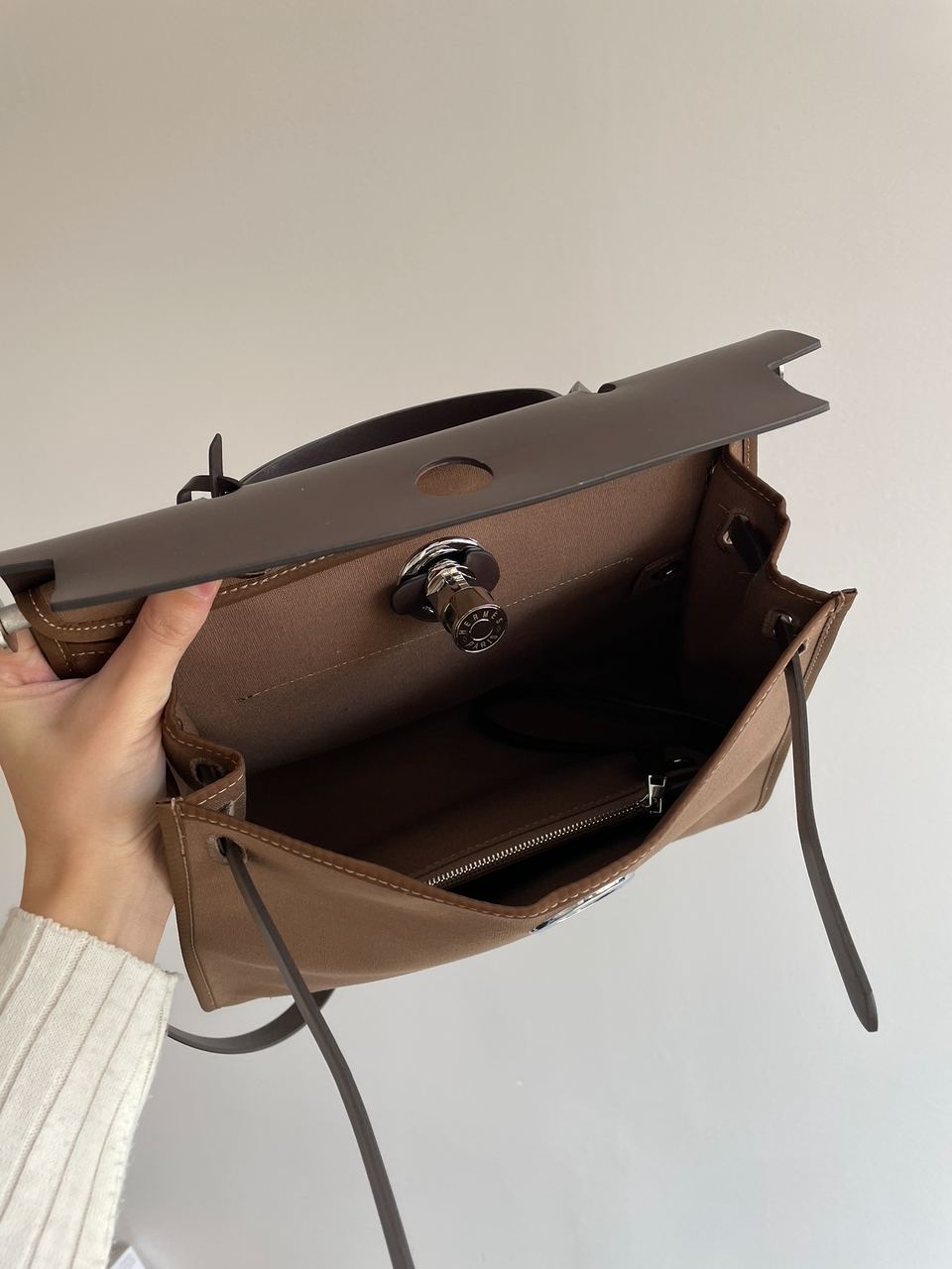 Hermes Herbag Zip 31 Bag Chocolate - 20