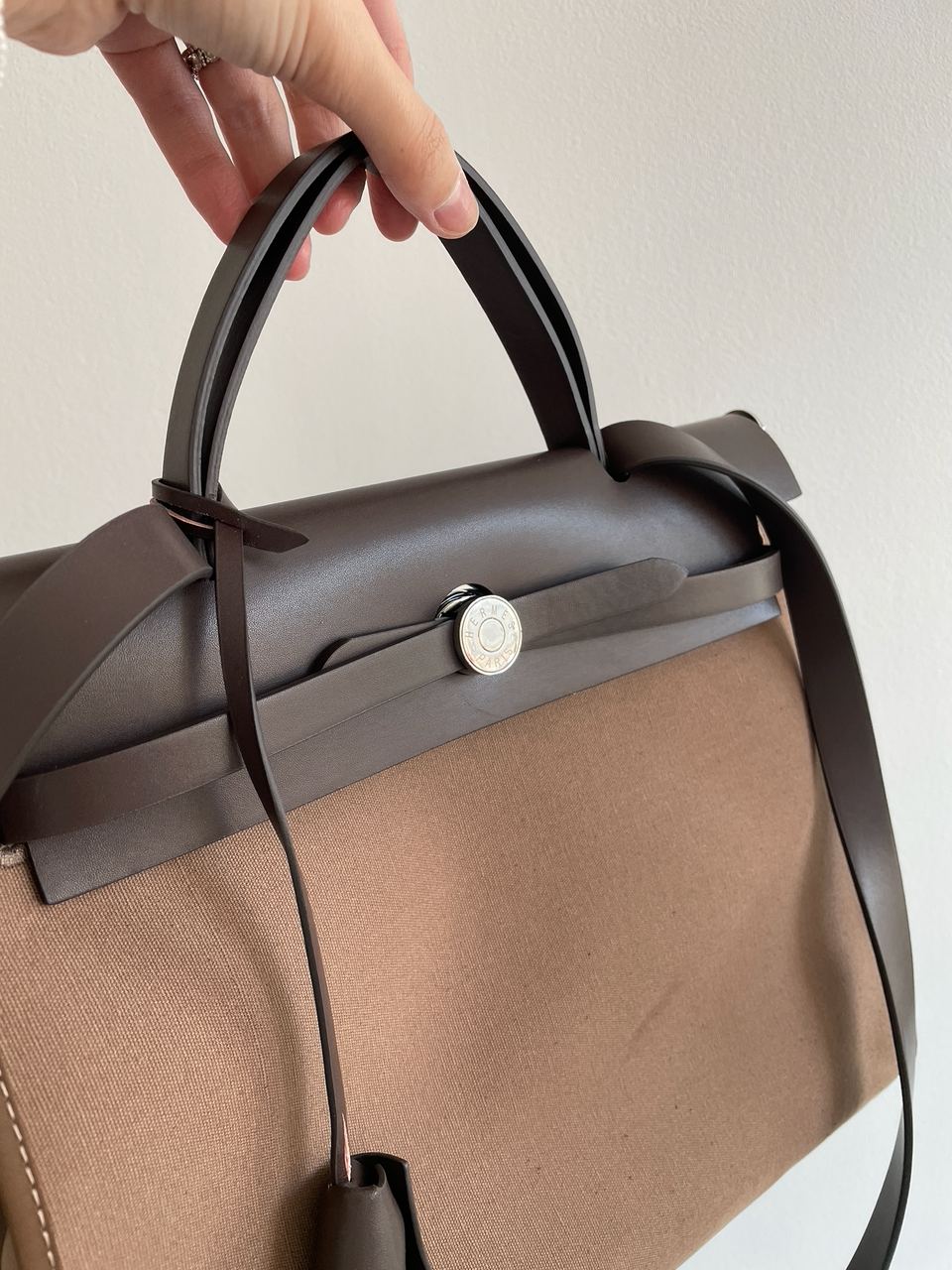 Hermes Herbag Zip 31 Bag Chocolate - 6