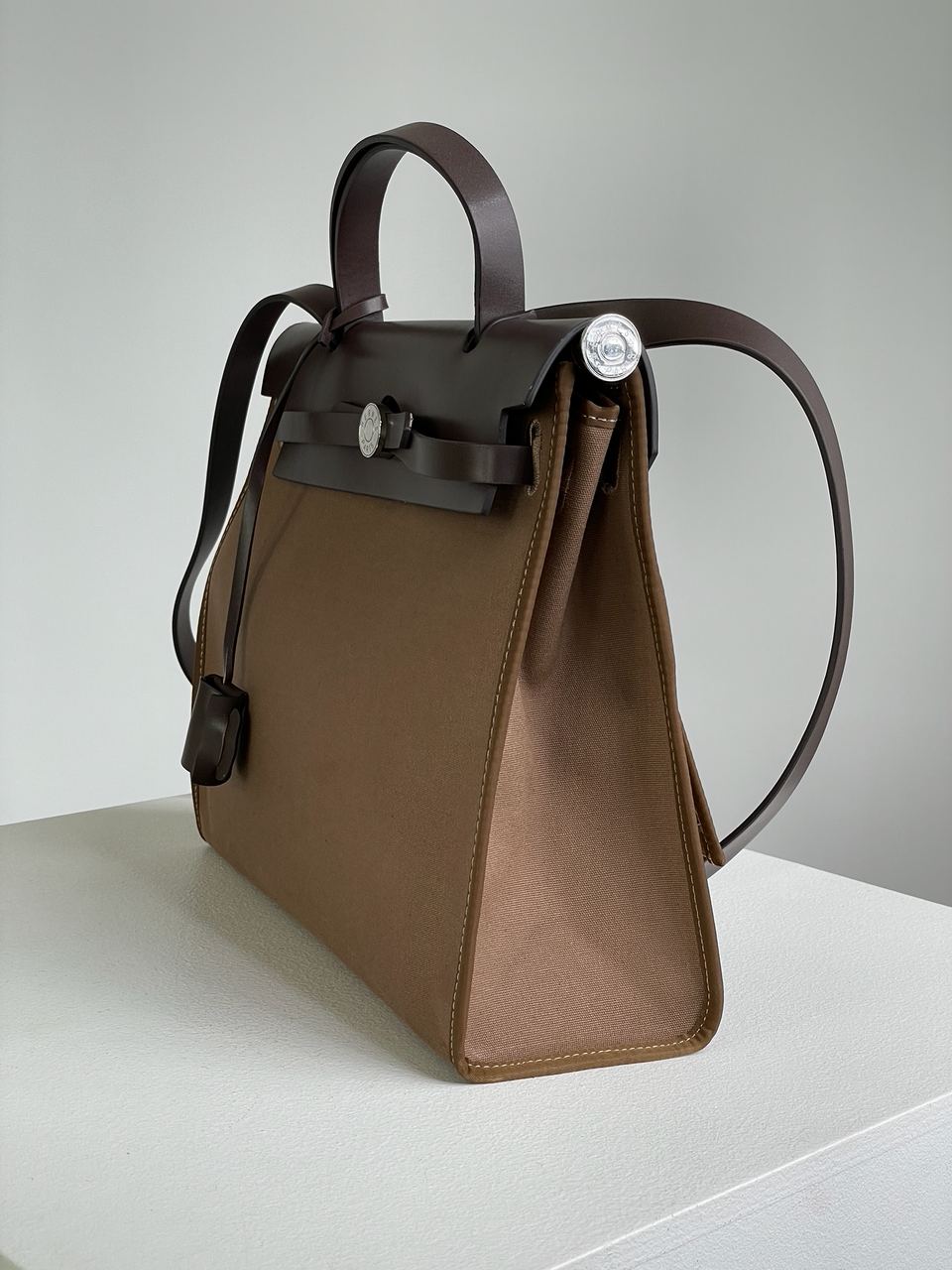 Hermes Herbag Zip 31 Bag Chocolate - 7