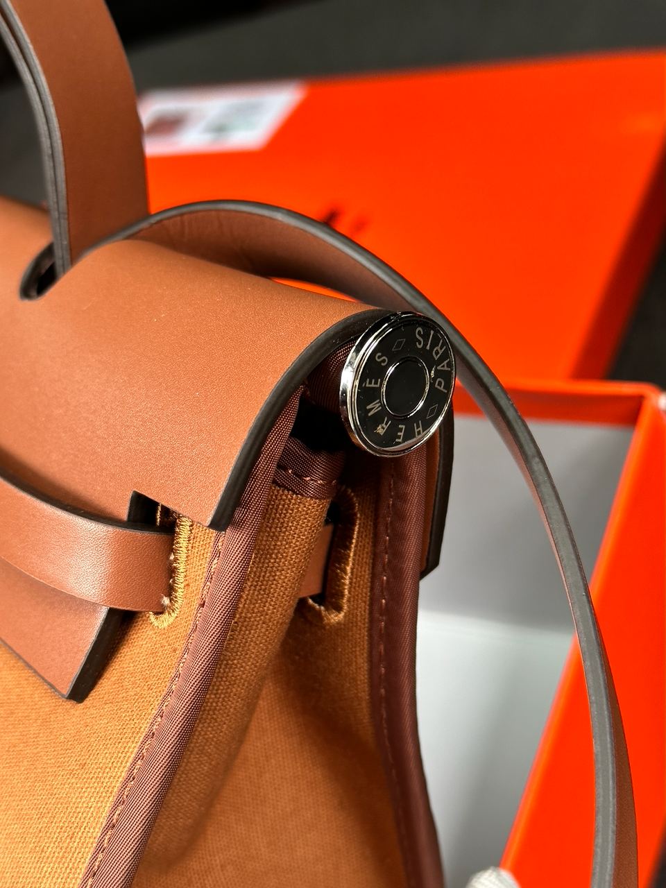 Hermes Herbag Zip 31 Bag Ginger - 17