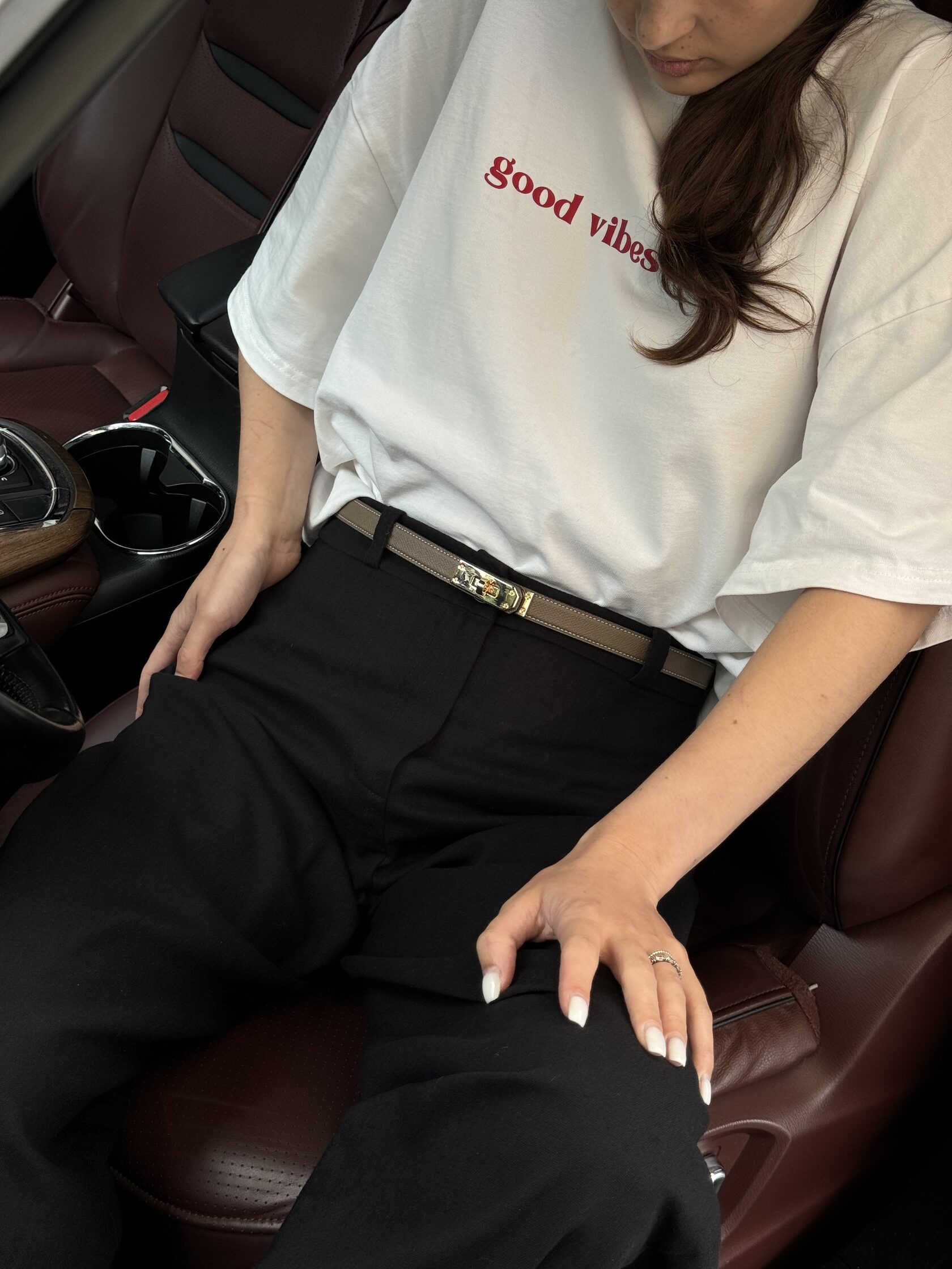 Hermes Kelly 18 Belt Beige Leather - 4