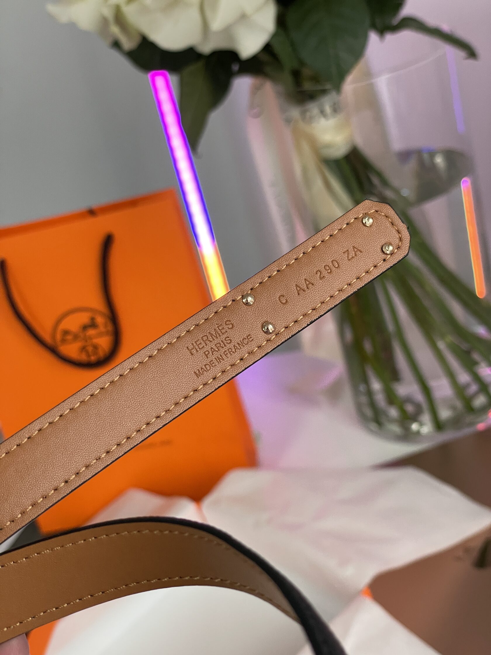 Hermes Kelly 18 Belt Black Leather - 9