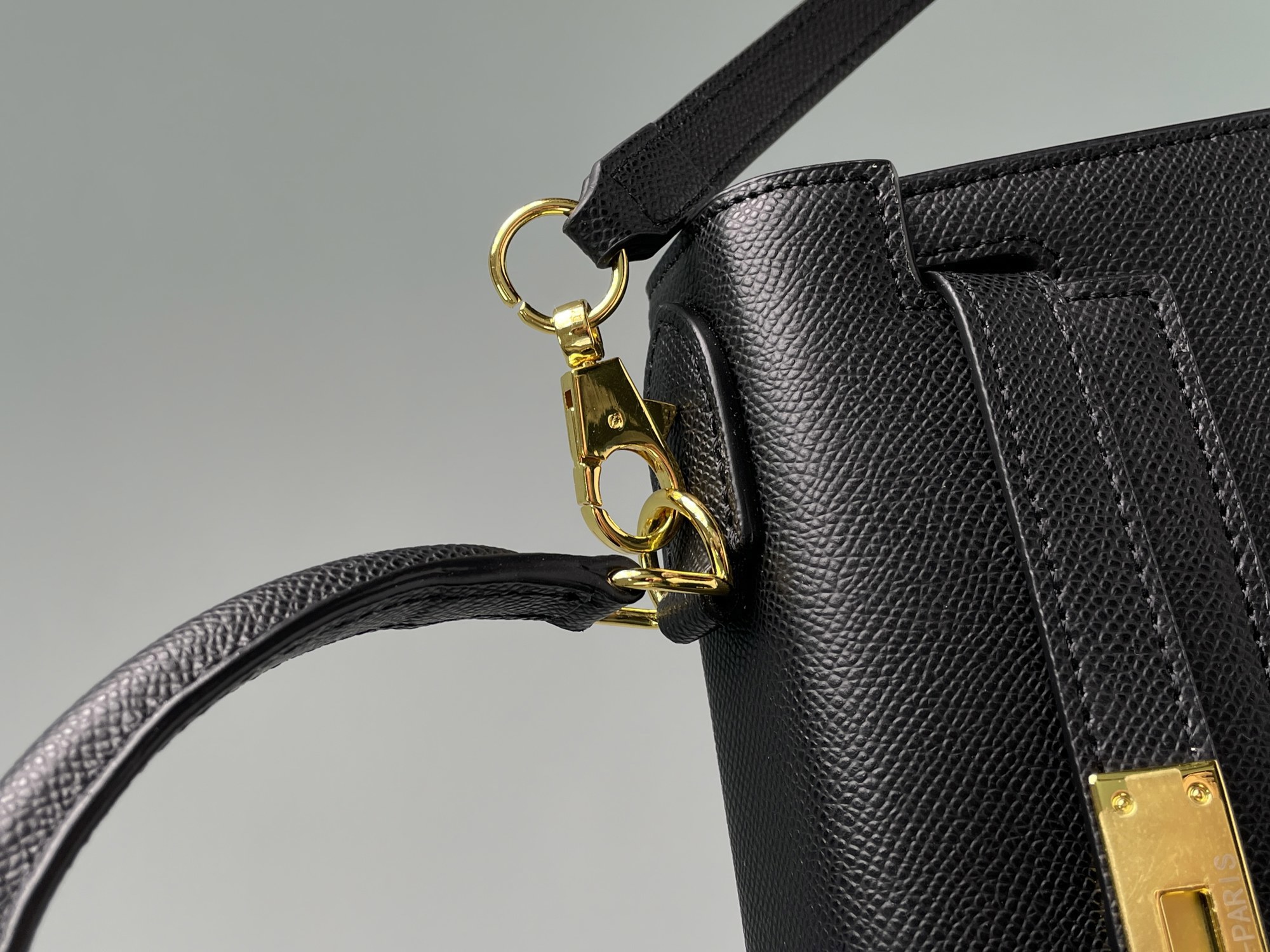 Hermes Kelly 25 Black/Gold - 7
