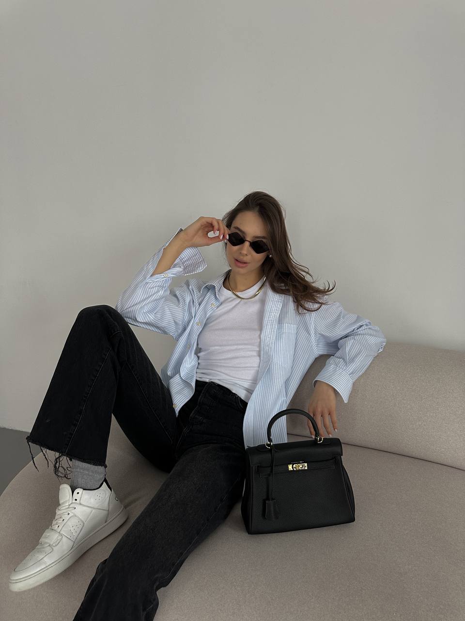 Hermes Kelly 25 Black/Gold - 7