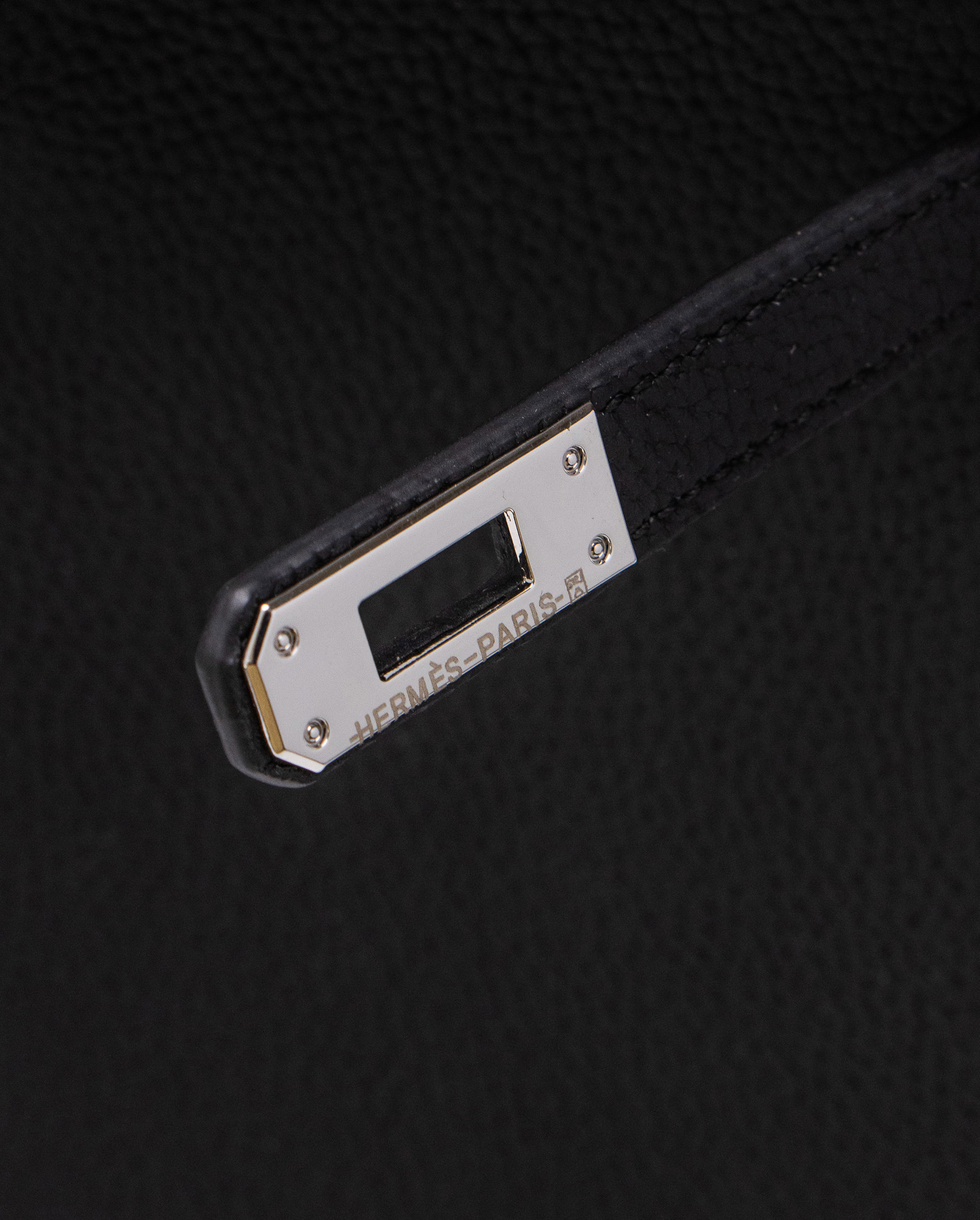 Hermes Kelly 25 Black/Silver - 5